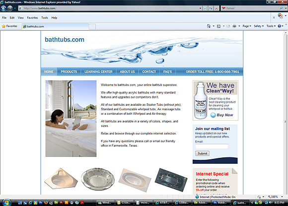 Launch web site