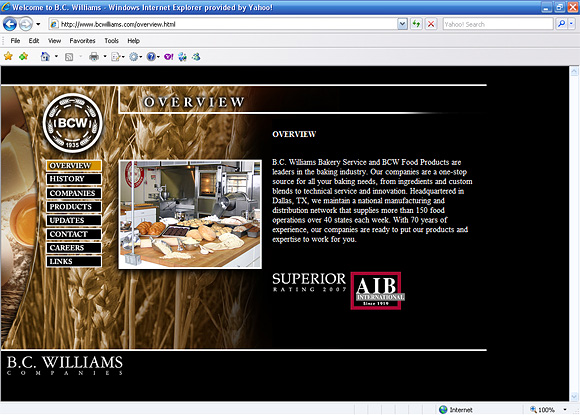 Launch web site