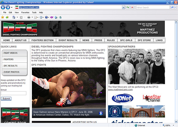 Launch web site