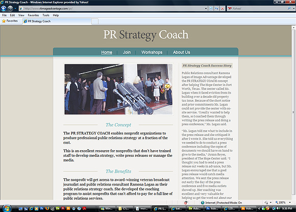 Launch web site